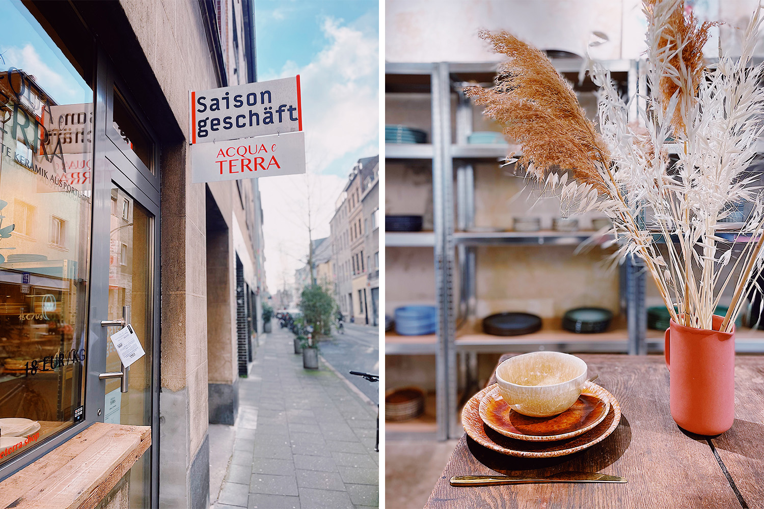 Keramik zum Kilopreis bei Acqua e Terra Mit Vergnügen Köln