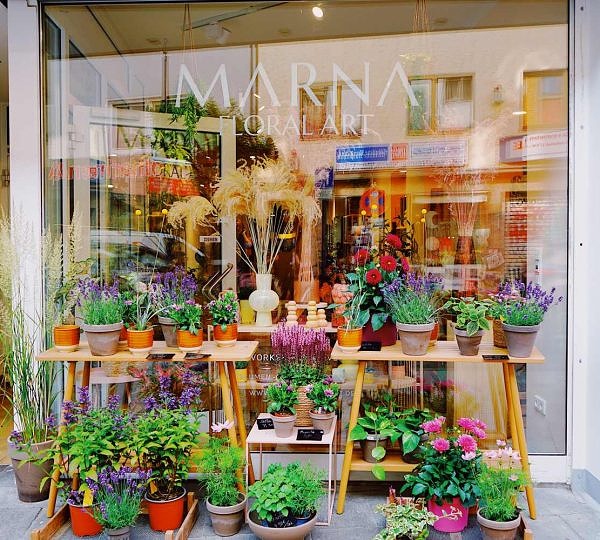Ein echter Blickfang der neue Blumenladen Sør Bløøm an der Bonner