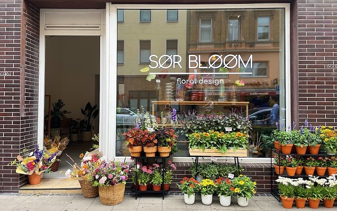 Ein echter Blickfang der neue Blumenladen Sør Bløøm an der Bonner