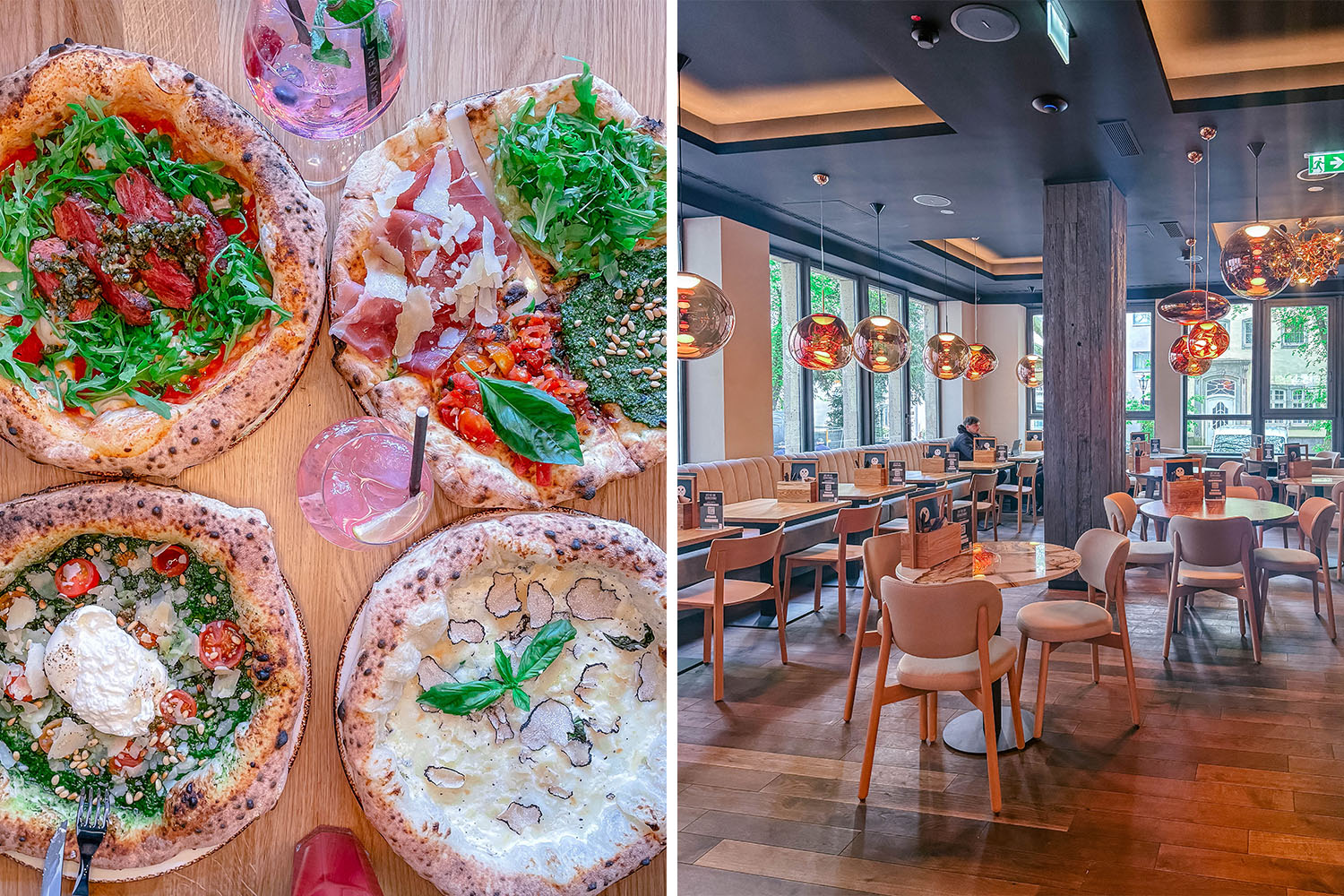 Neapolitanische pizza in der altstadt bei 60 seconds to napoli mit